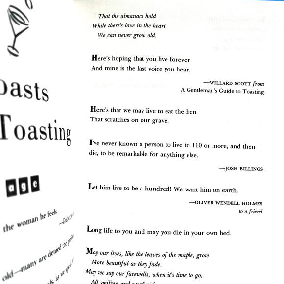 Toasts by Paul Dickson 1991 HC DJ | 1,500+ Toasts, Blessings & Quotes | Crown - Picture 7 of 8